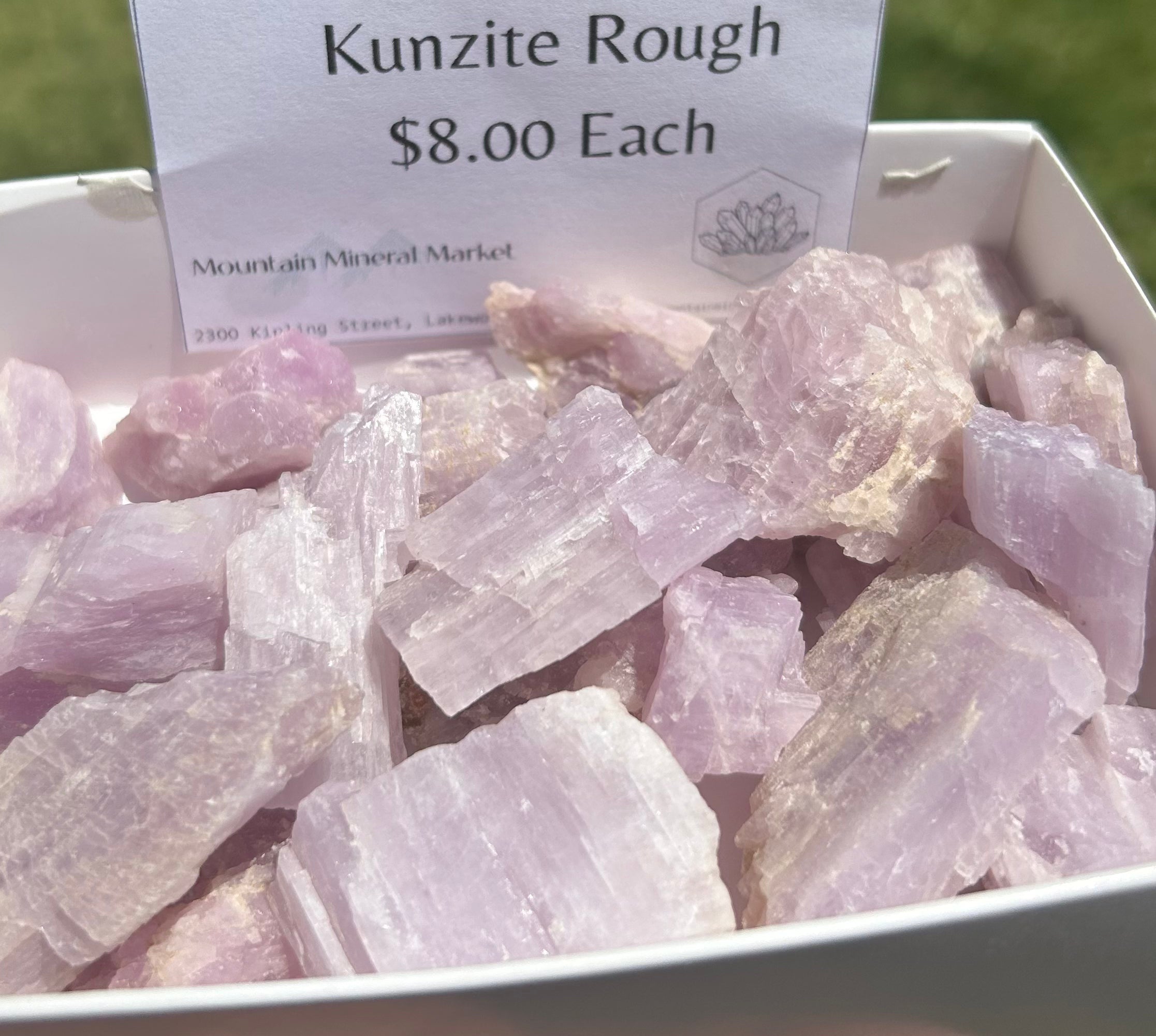 Kunzite Rough Mountain Mineral Market